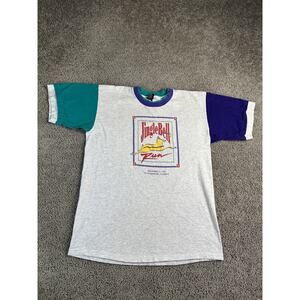 Vintage Jingle Bell Run Shirt Mens Large 1995 St Petersburg Florida Event 90s